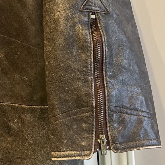 Rare “Mad Max” Themed 1980’s Leather Jacket - Made in the USA - Sm - Picture 7 of 16